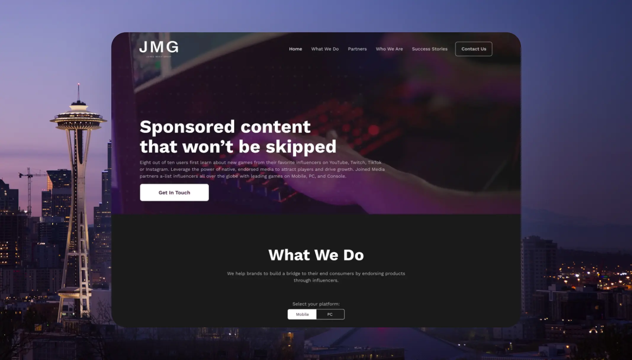 Seattle web design company - Creatif Agency 