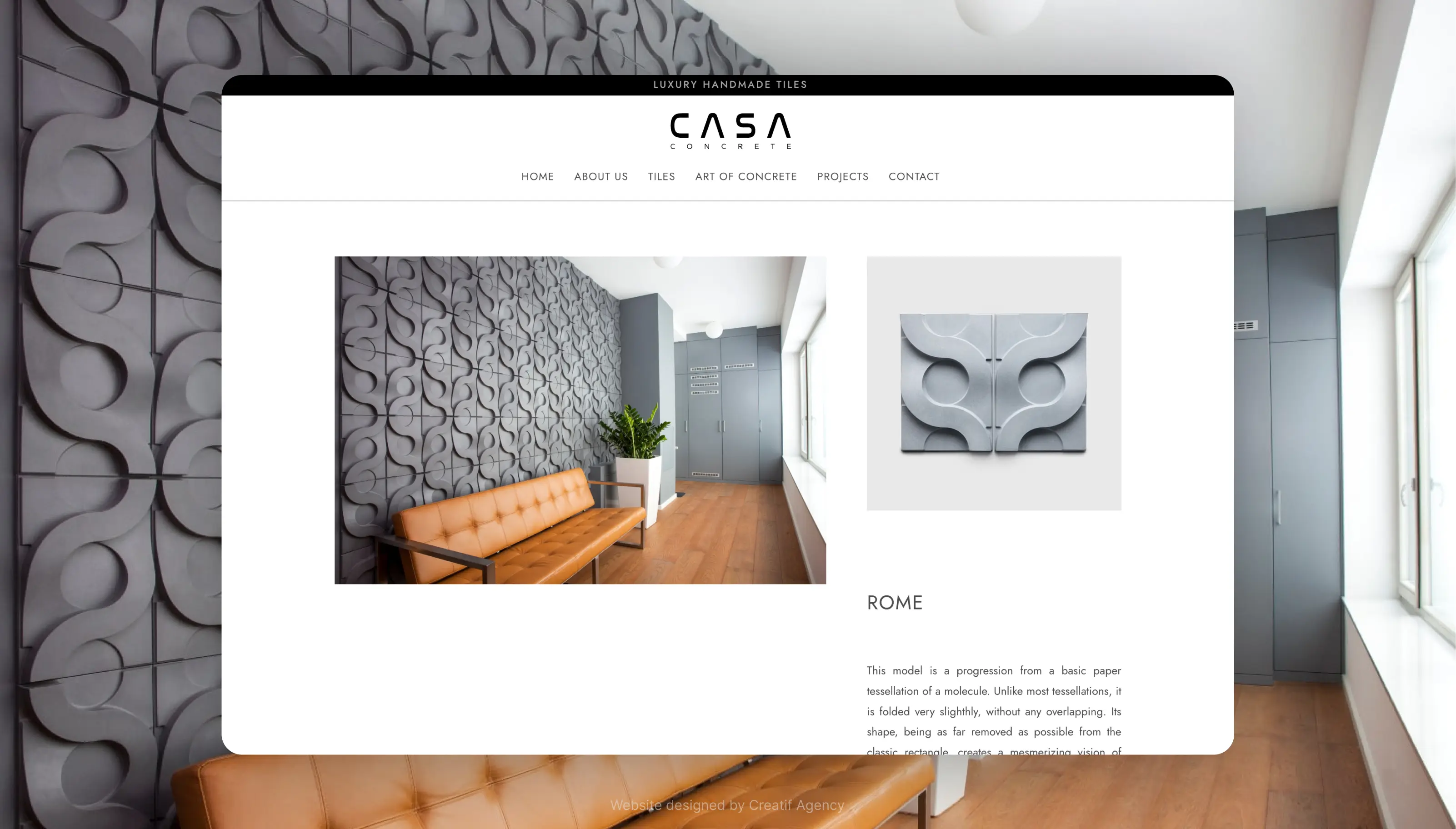 presentation website design - Creatif Agency - California