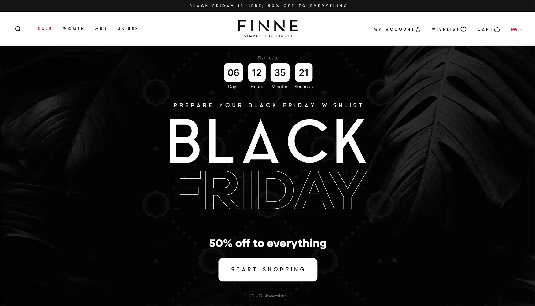 black friday web design 2023