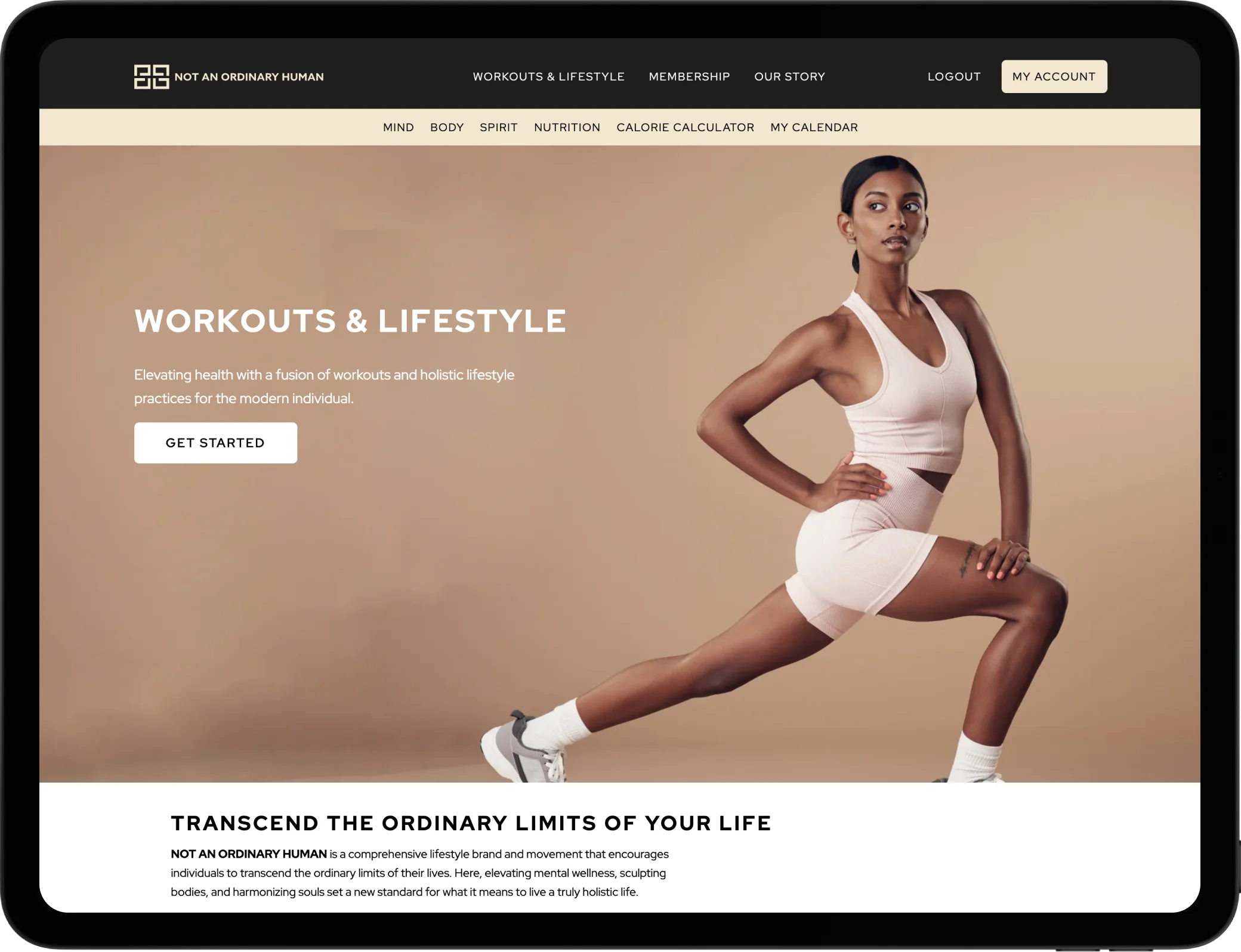 California website design fitness