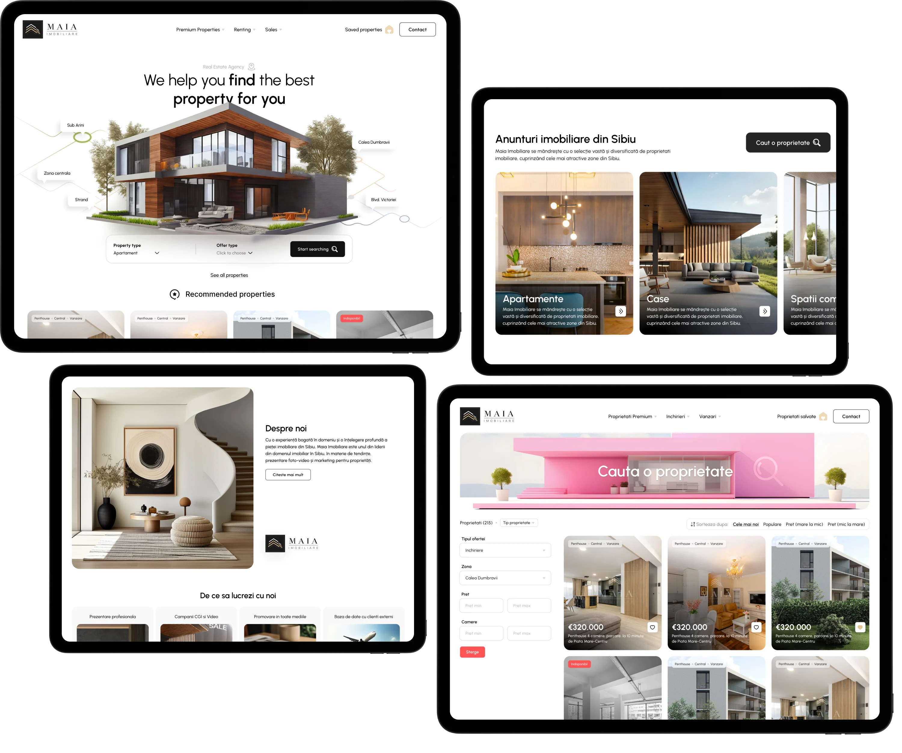 real estate agency web design