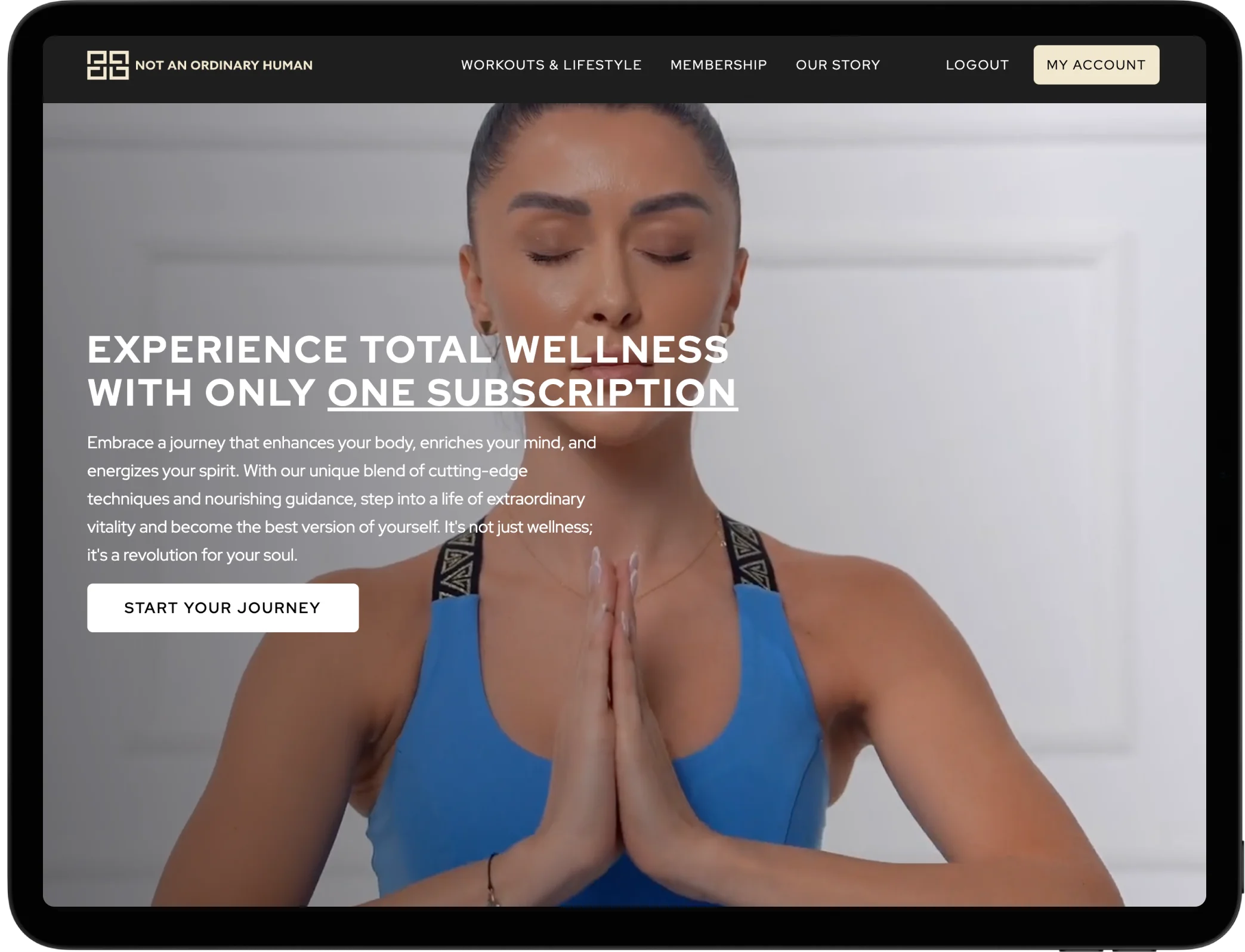 fitness training web design