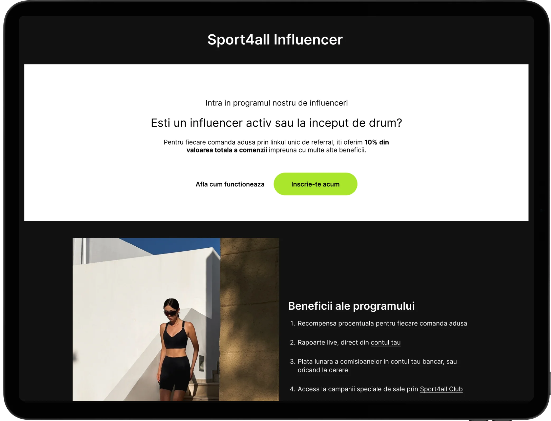 Influencer program - Designed by Creatif Agency