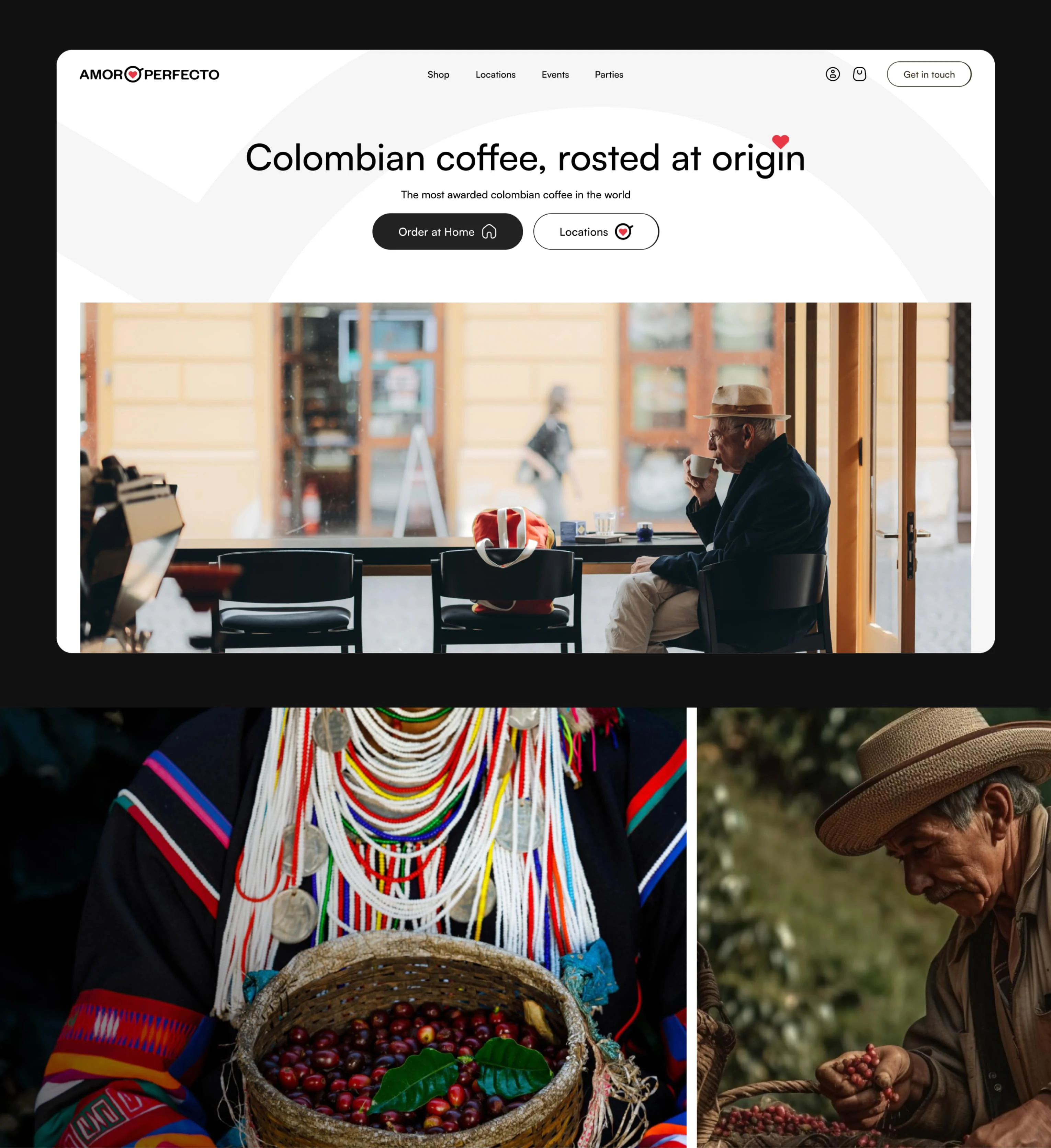 coffeeshop web design