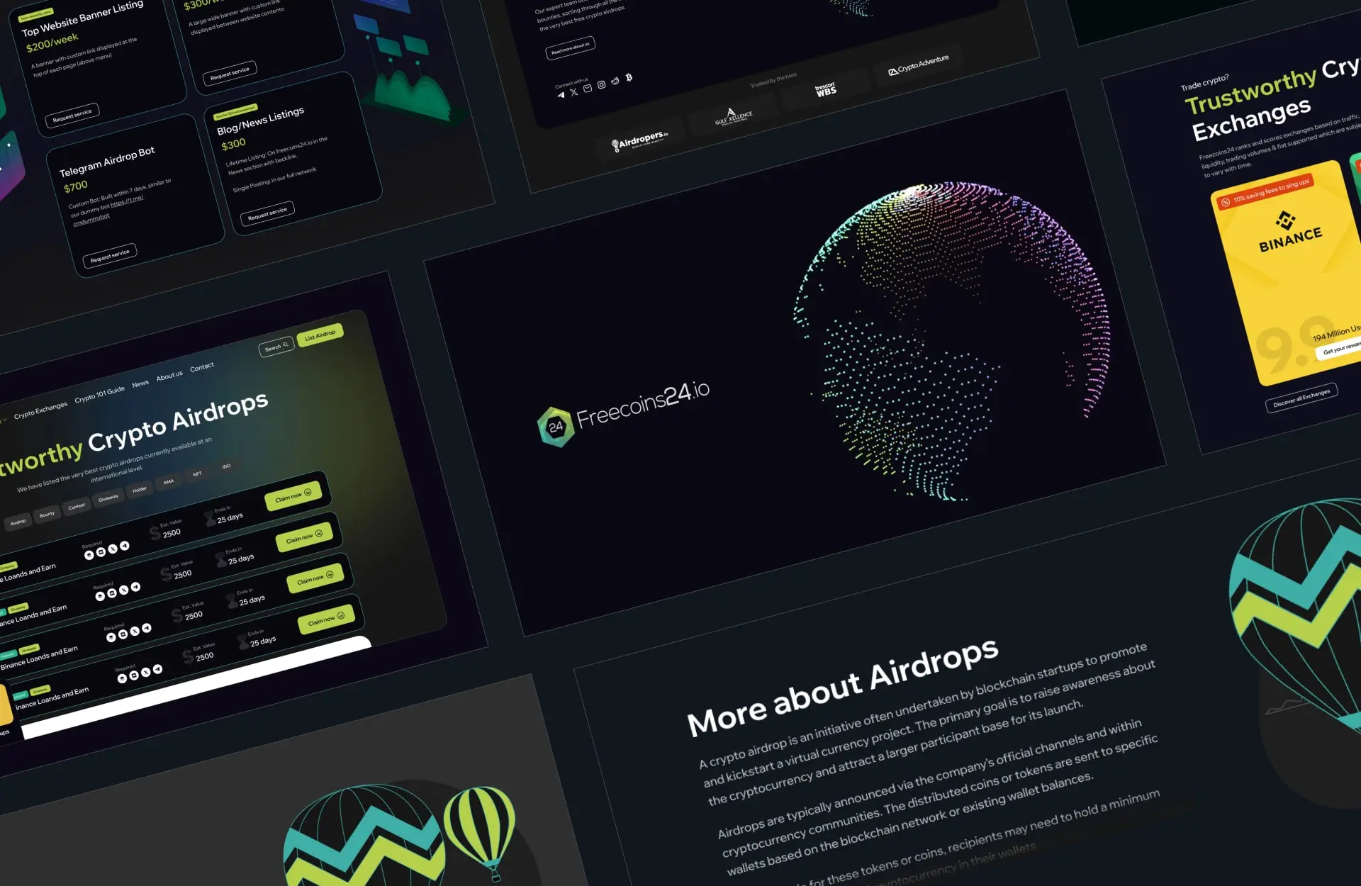 crypto airdrops branding design