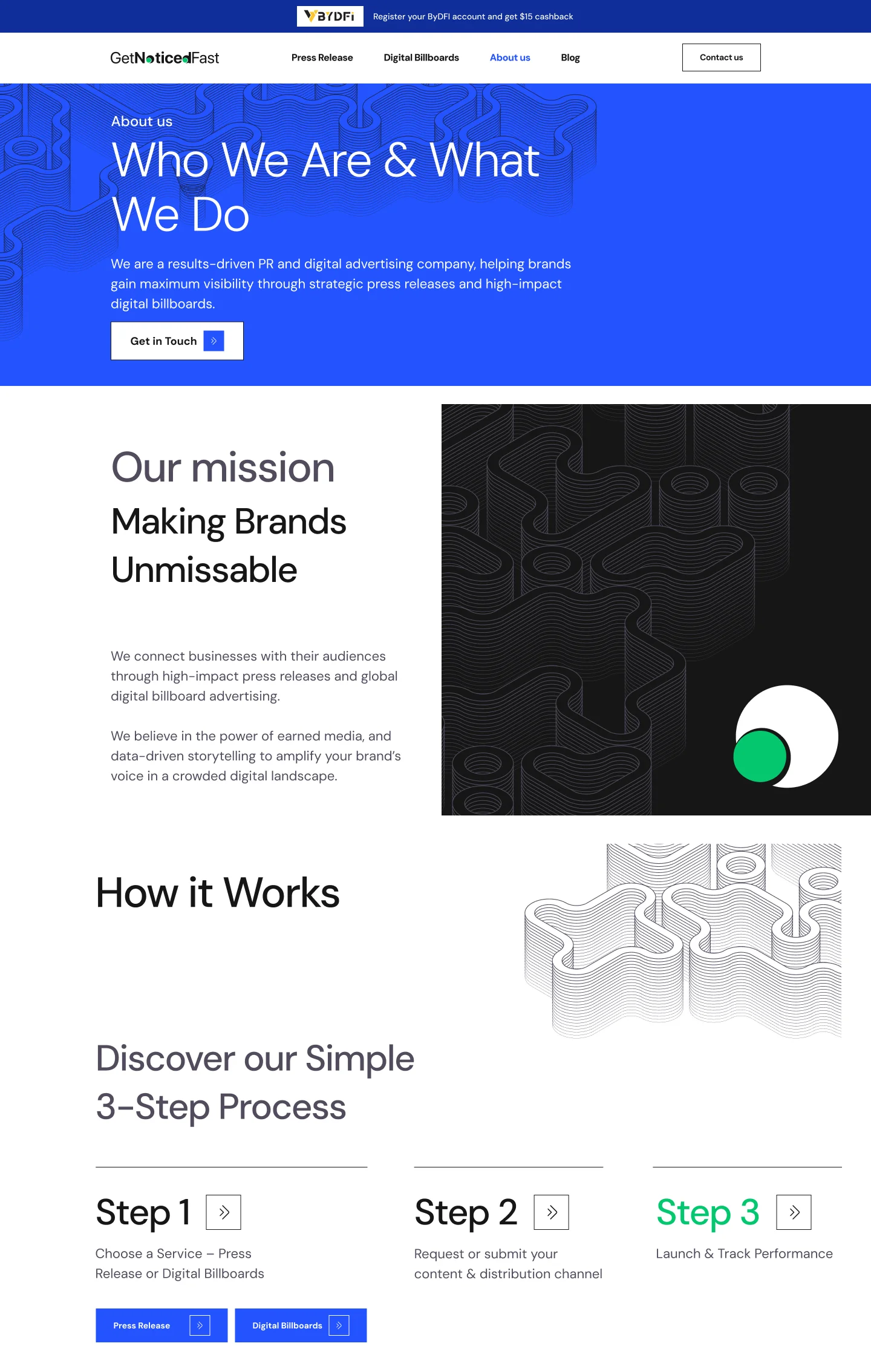 About us page design