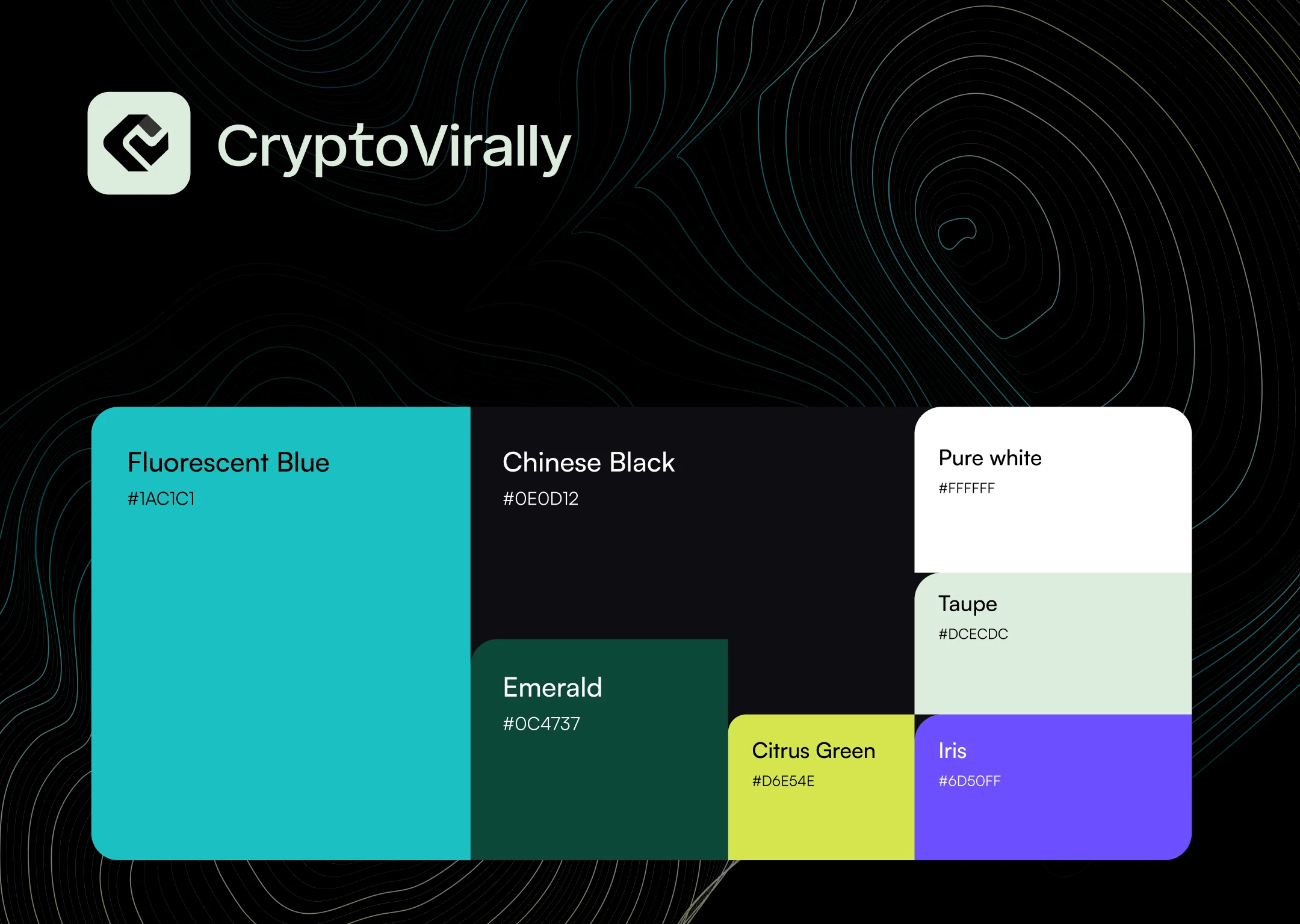 CryptoVirally Brand colors