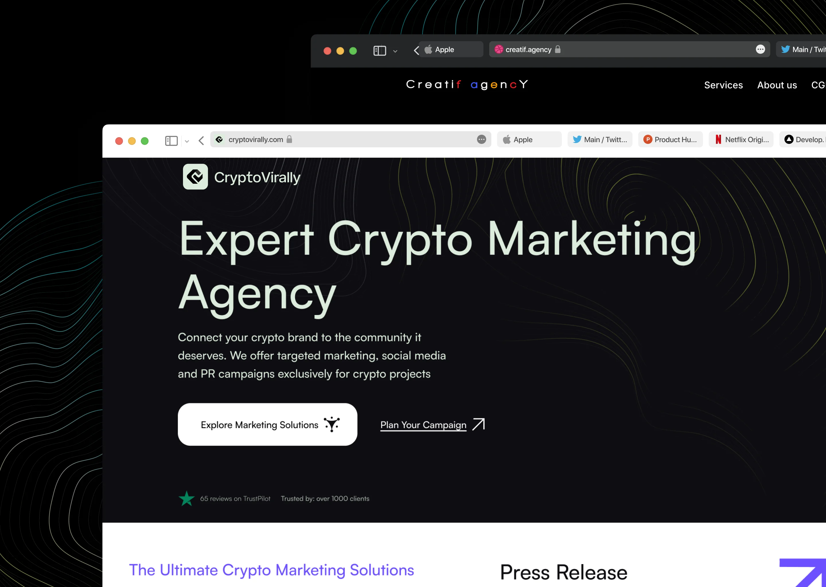 Crypto Virally's Website
