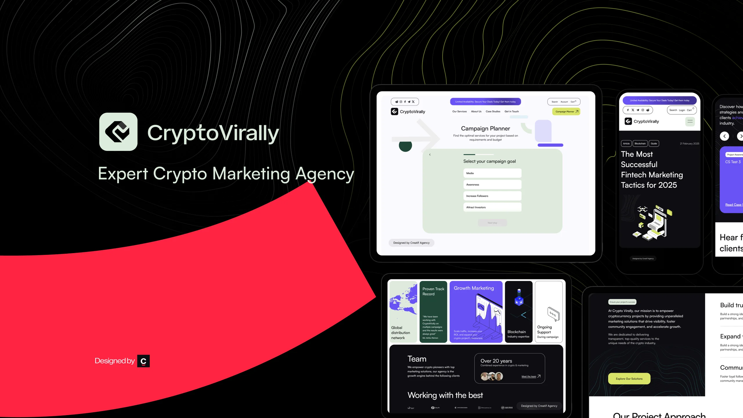 Crypto Virally’s 2025 Website Redesign by Creatif