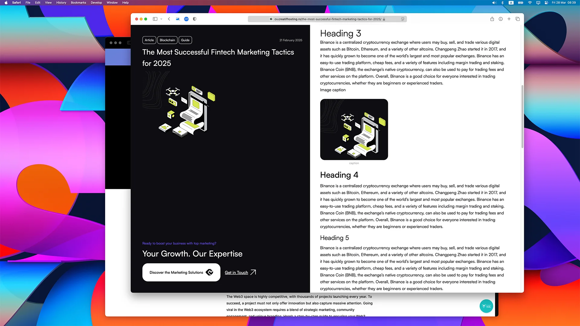 Blog 2025 web design