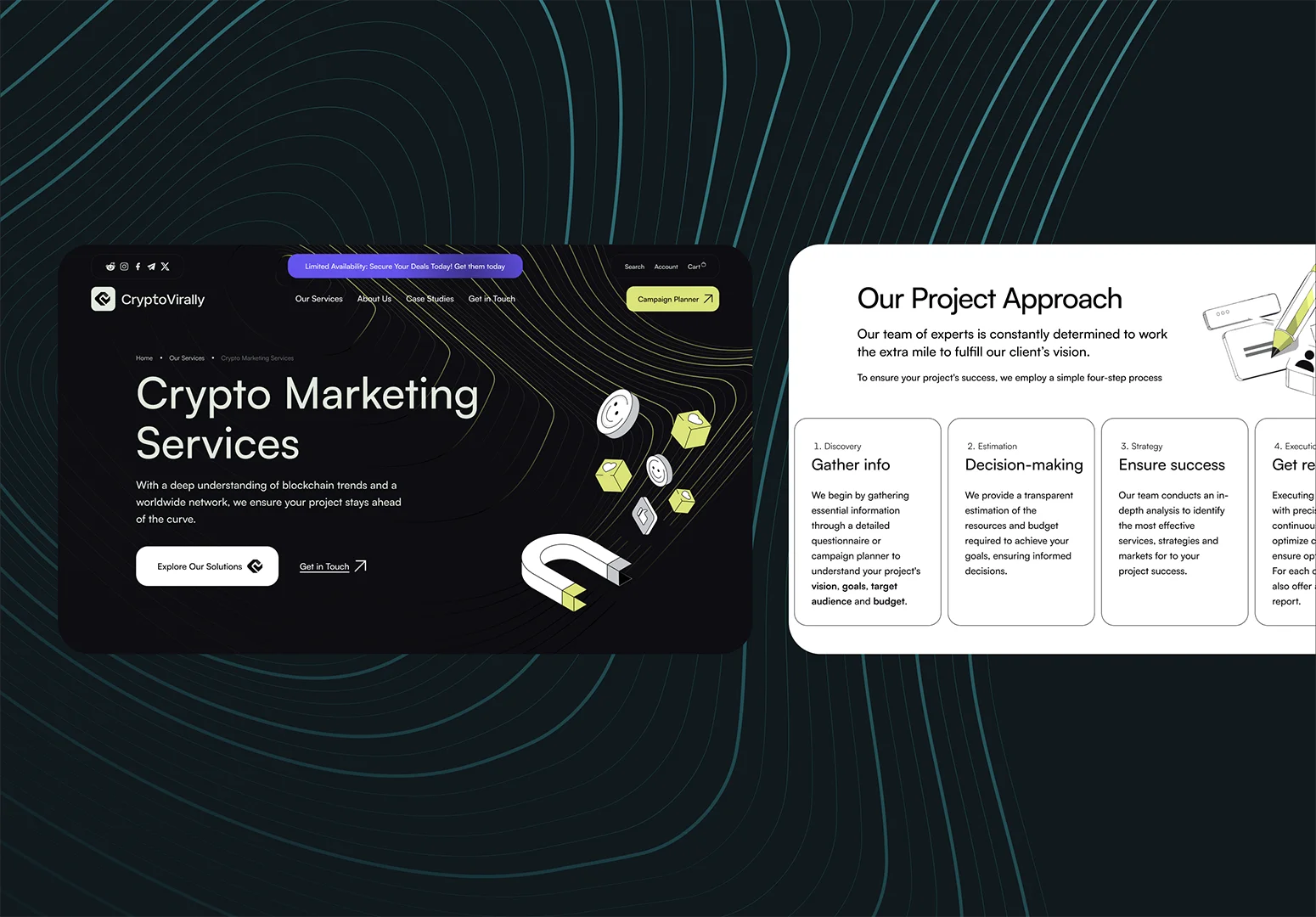 CryptoVirally Marketing Website