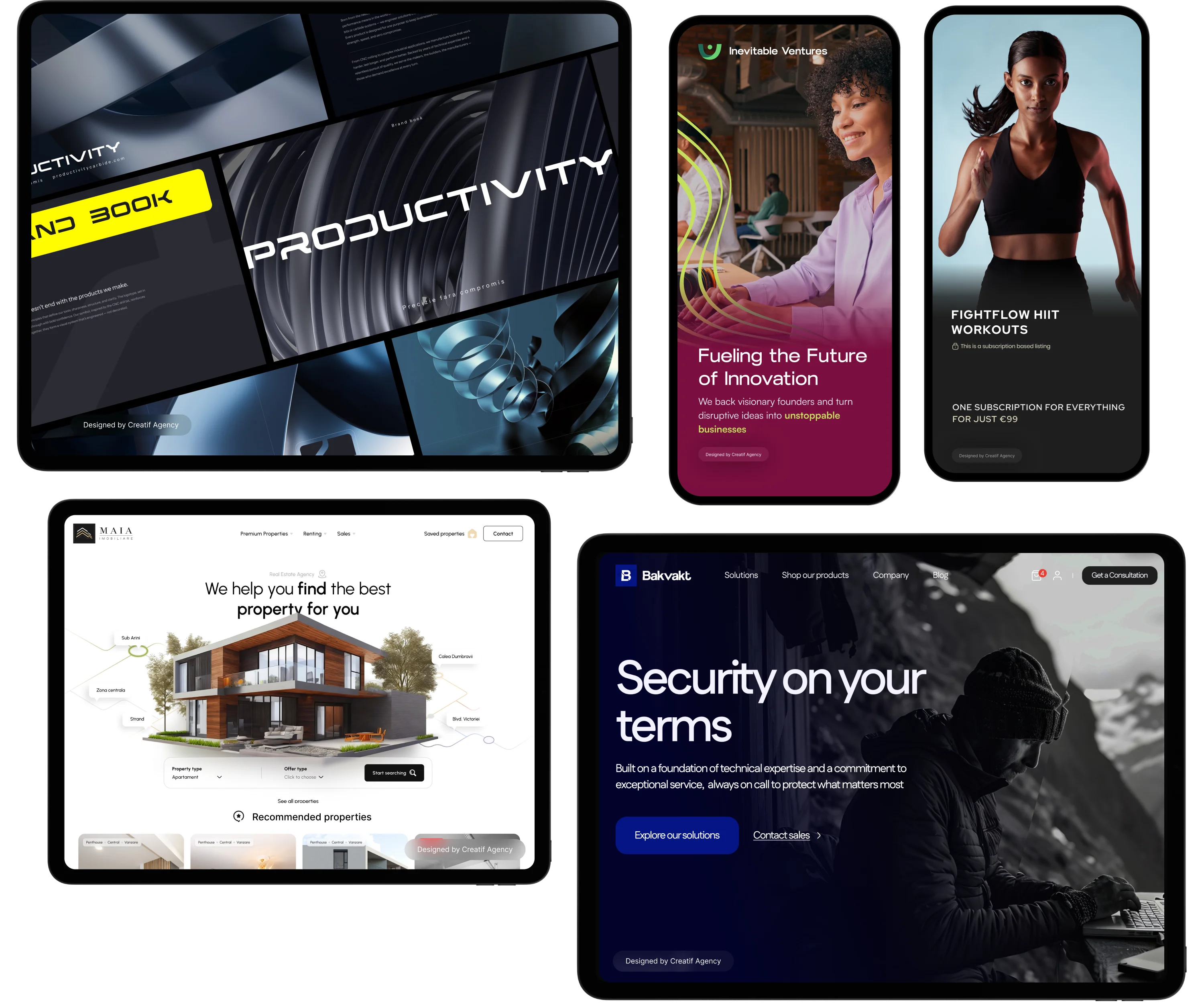 web design protfolio Creatif
