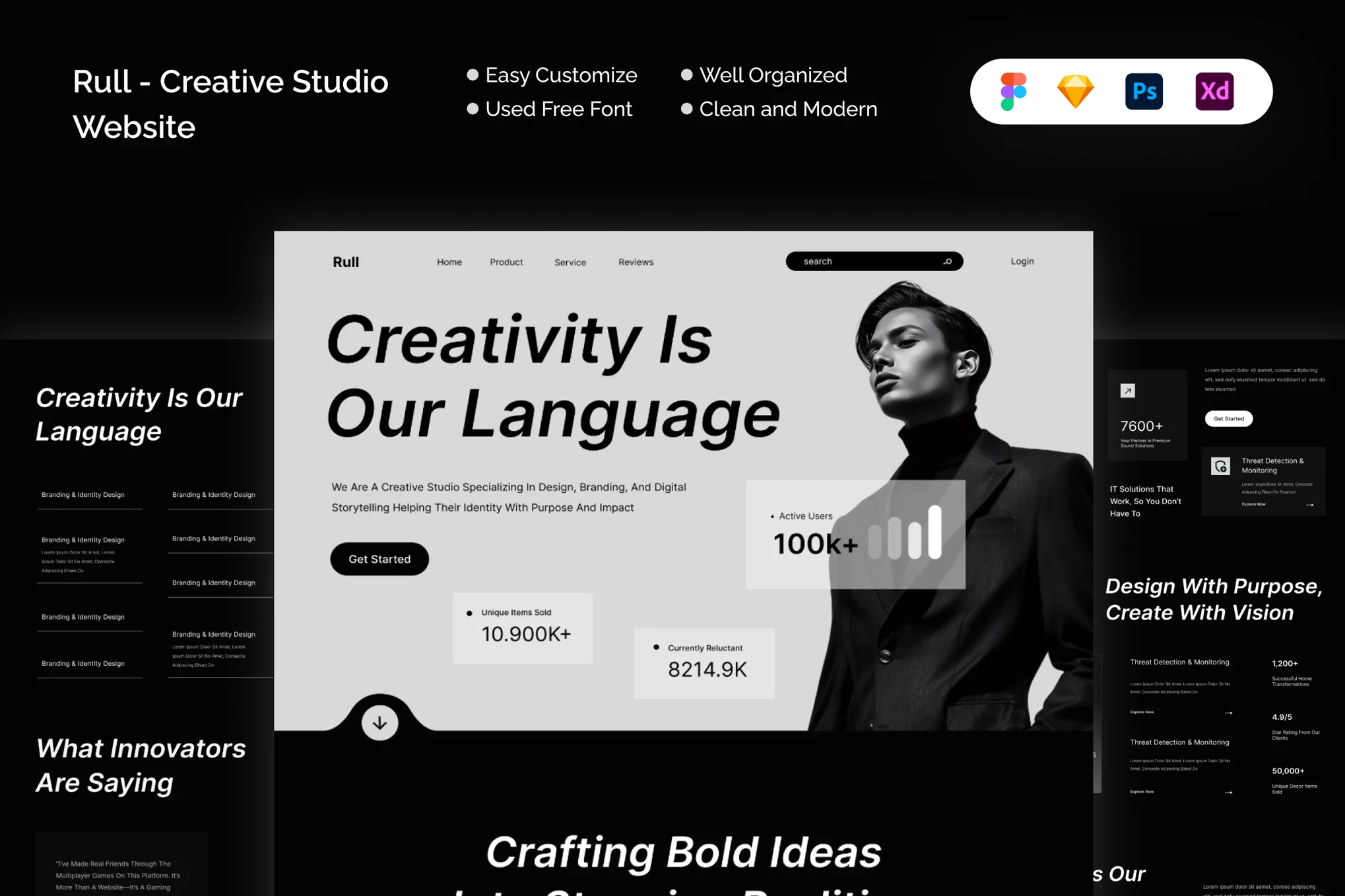 web design and branding work