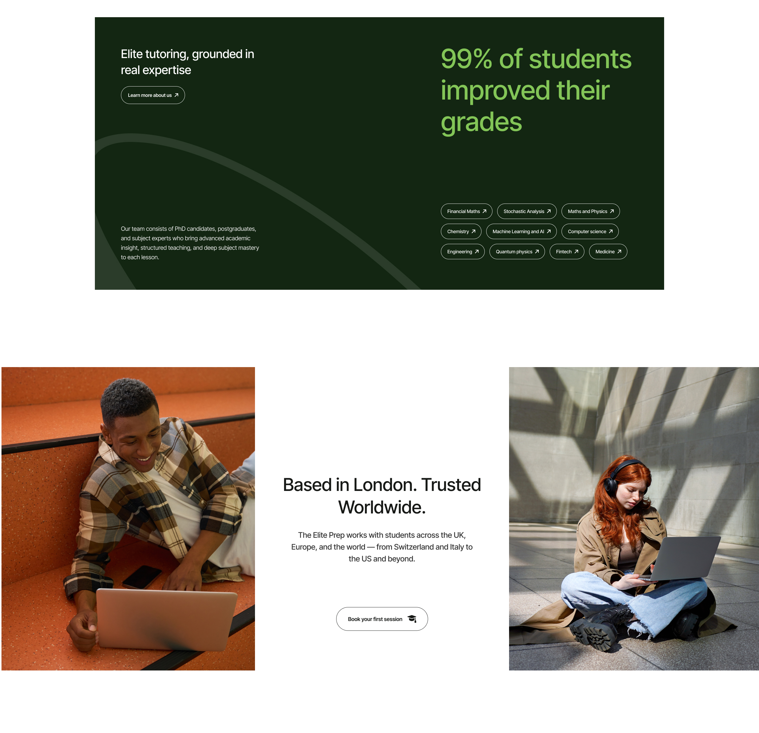 Academic website design