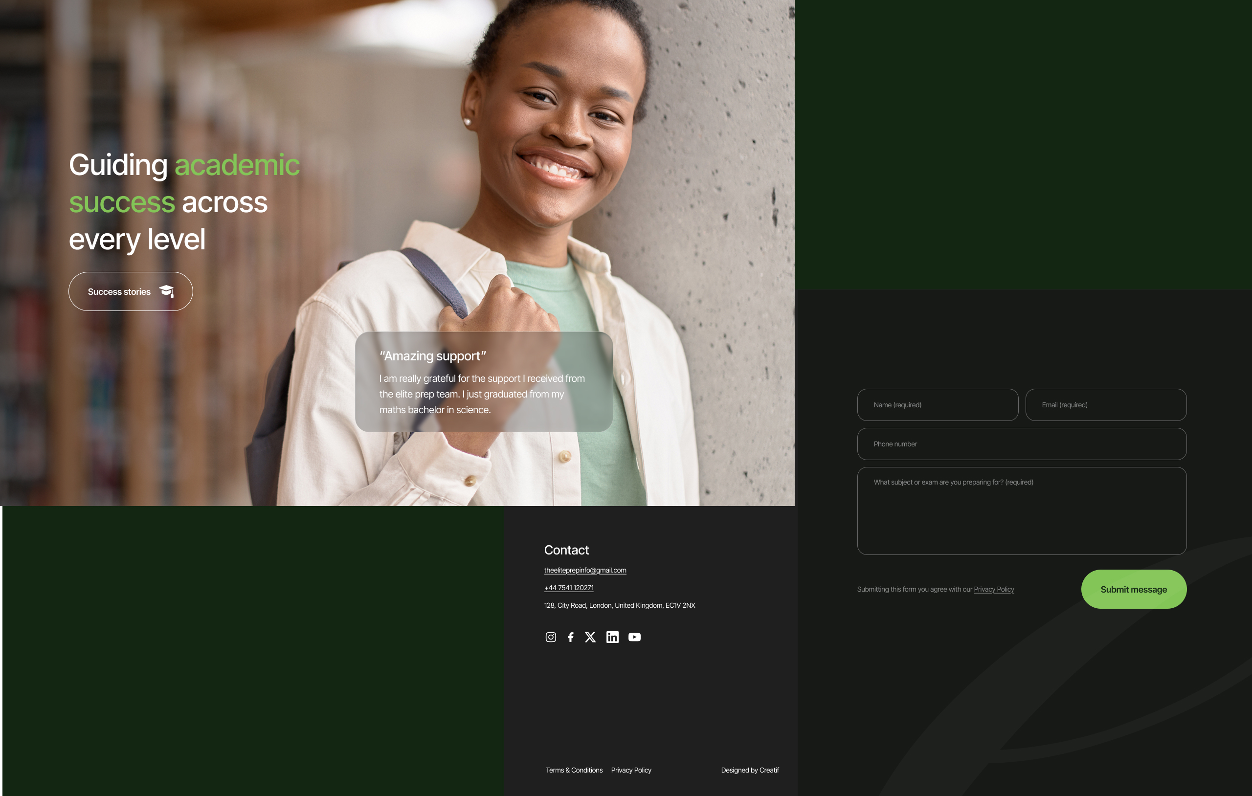 Case study section design