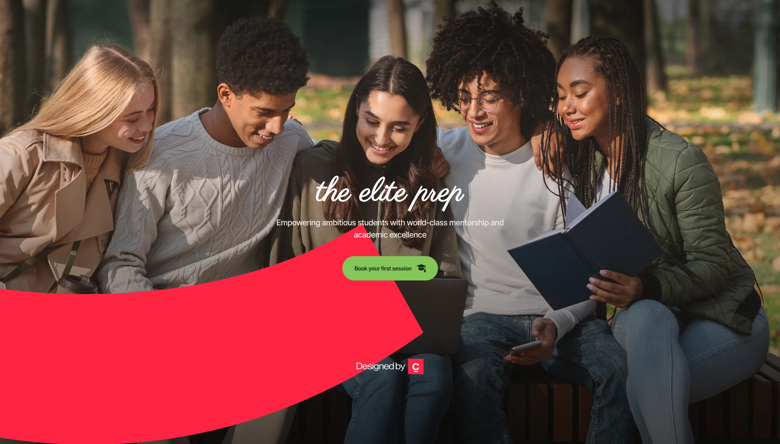 Elite Prep website design, by Creatif