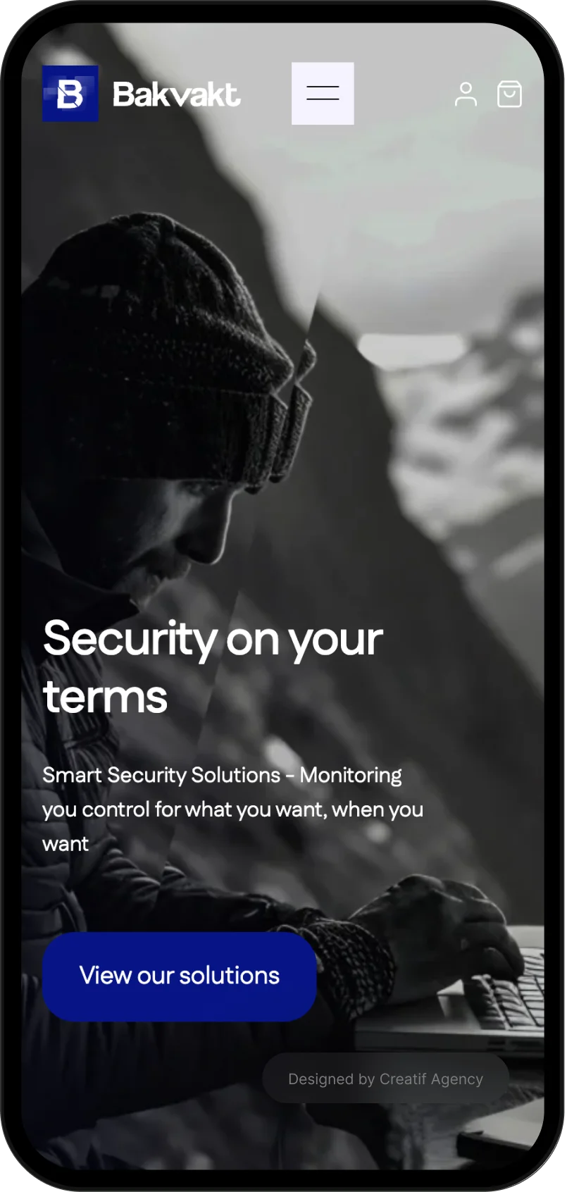 security website design by Creatif Agency