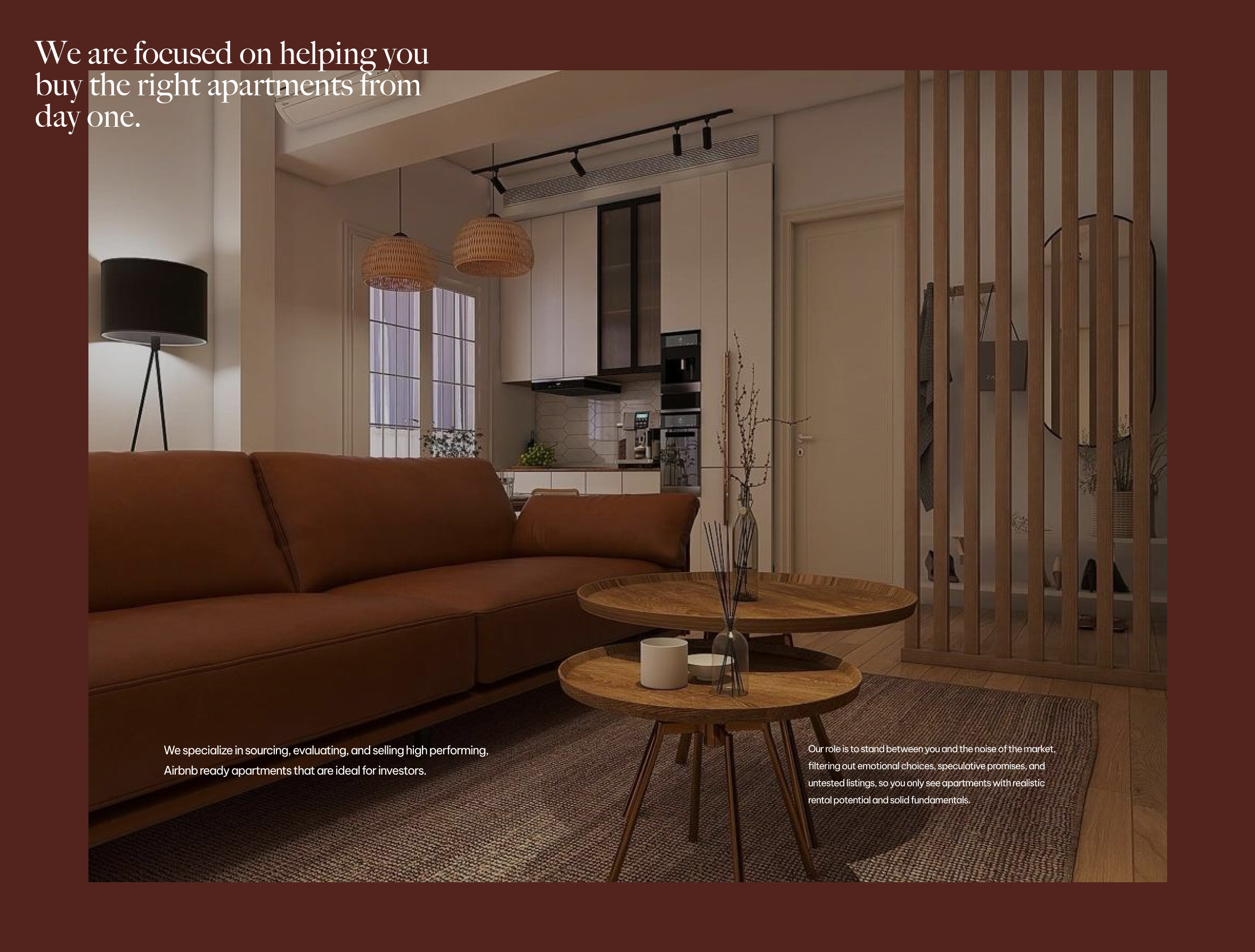 Interior website design, by Creatif