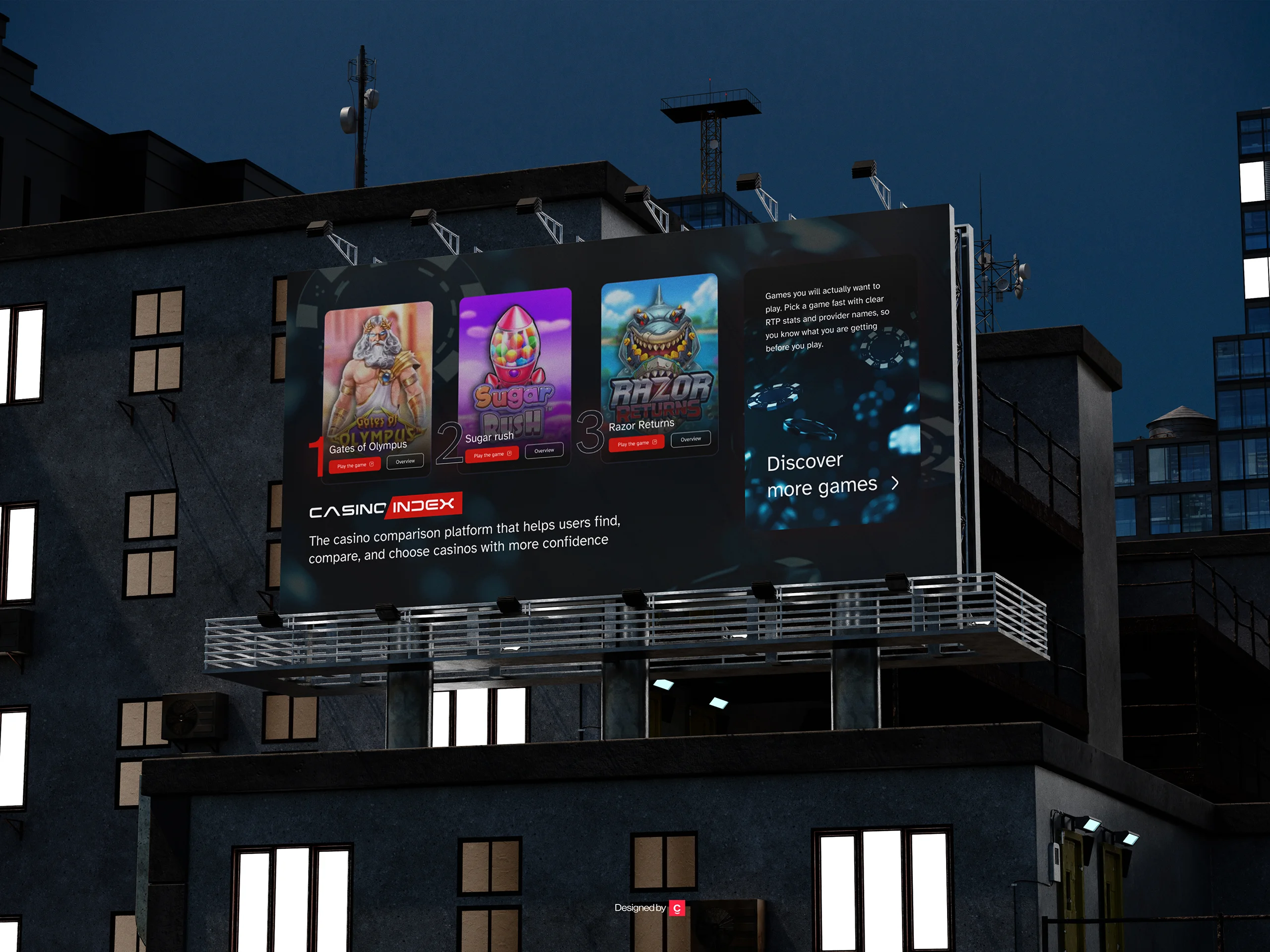 billboard trending games, designed by Creatif