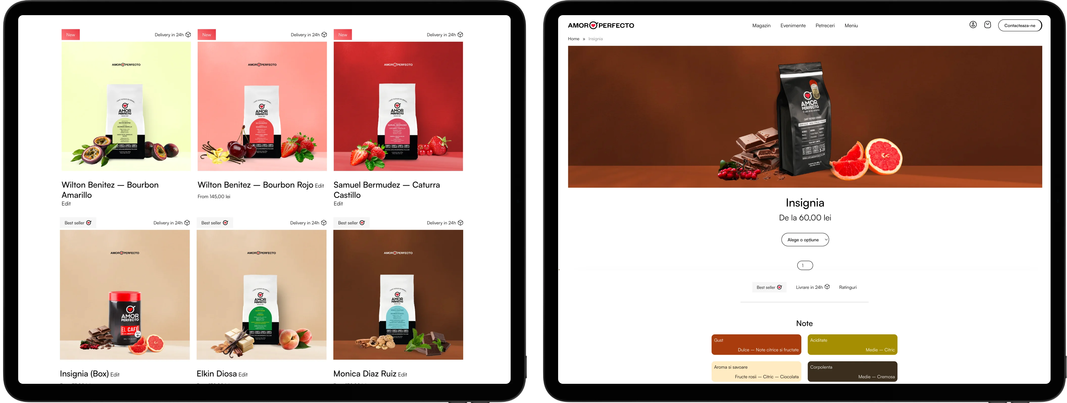 ecommerce coffee web design