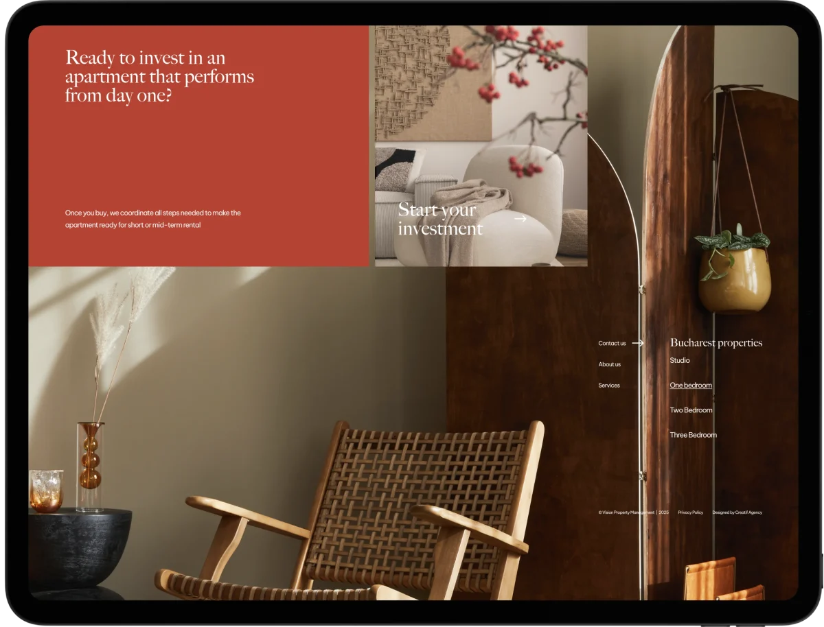 property branding and web design Creatif Agency