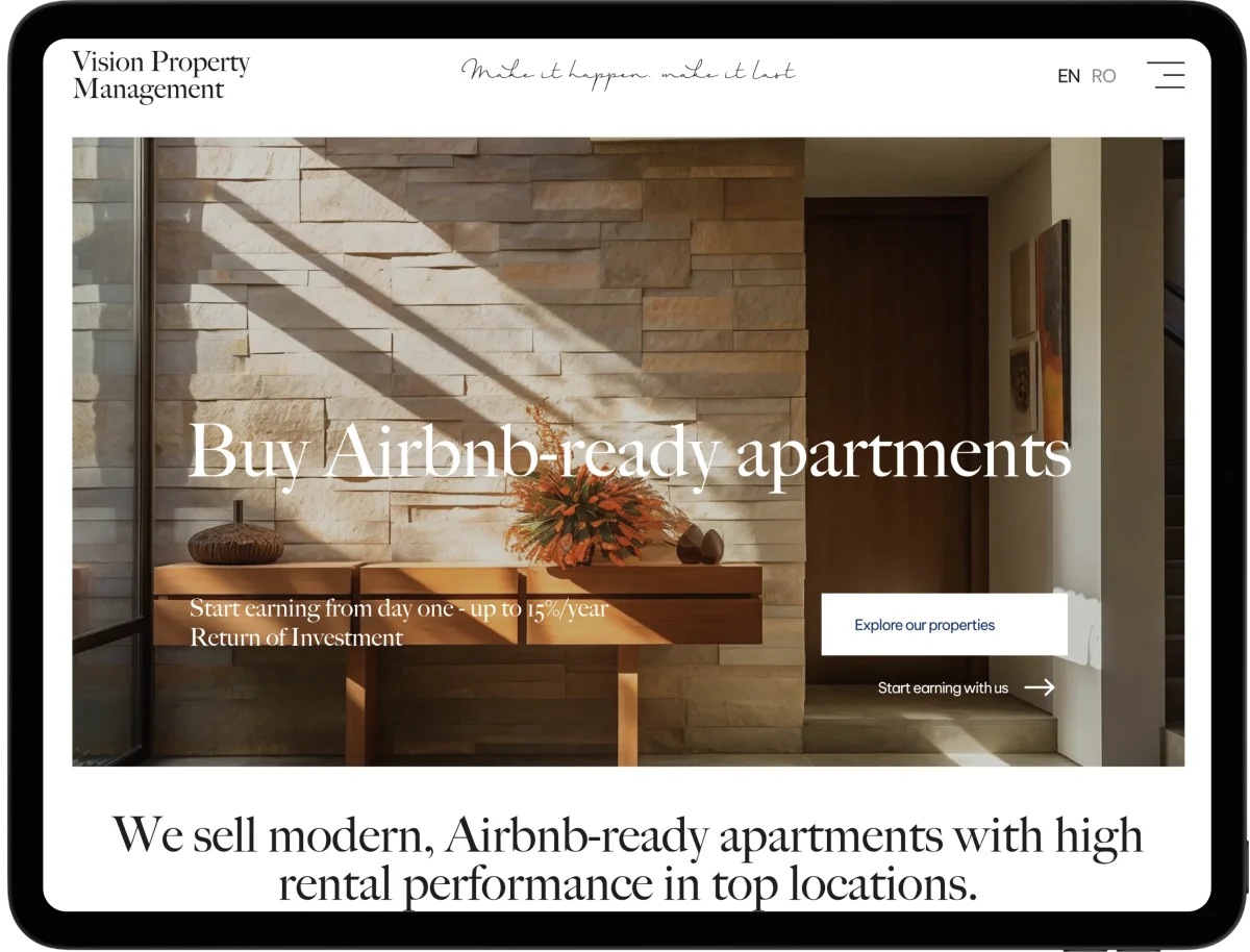 property management web design Creatif Agency