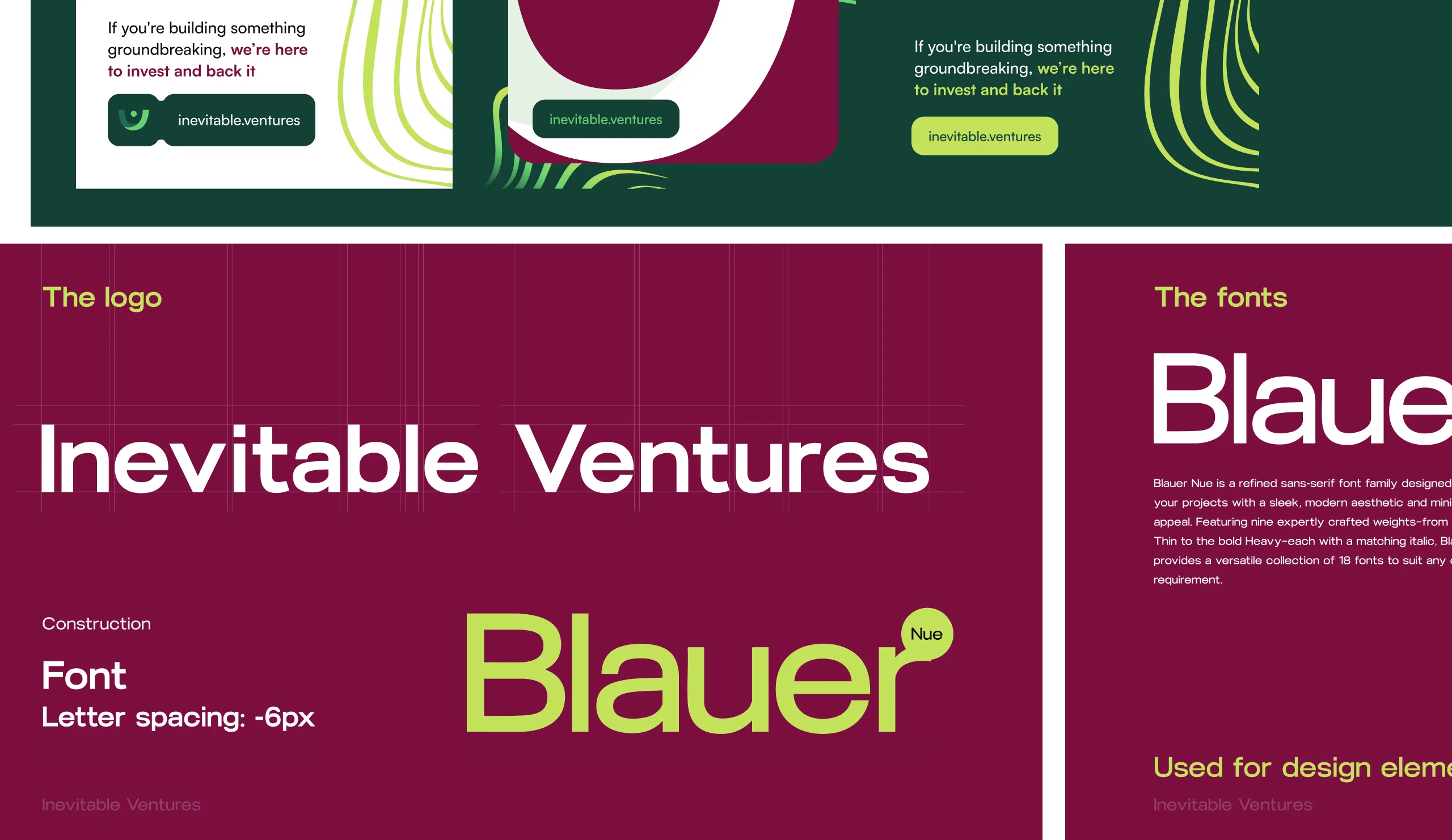 venture capital brand designed by Creatif Agency