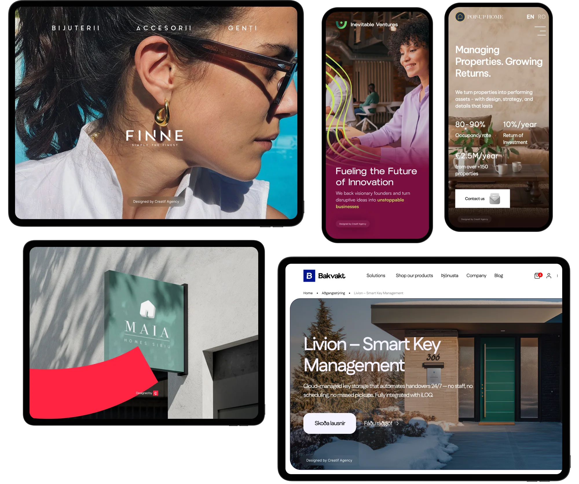 web design branding Creatif Agency