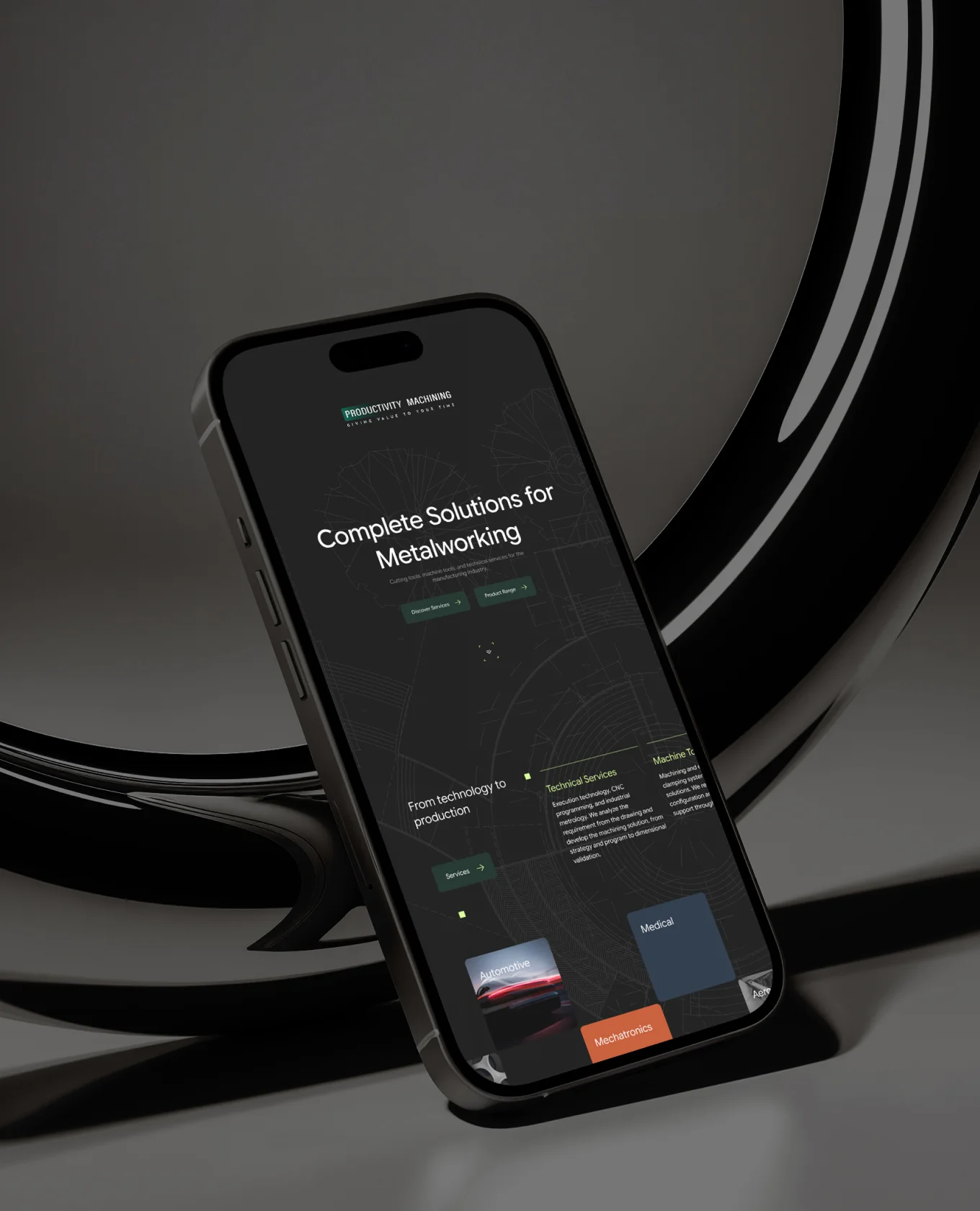 Corporate industrial web design - Creatif Agency